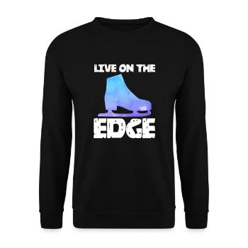 Figure skating Ice skating Ice skating - Unisex Sweatshirt - black - Front - Alina (178cm) & Michal (187cm)
