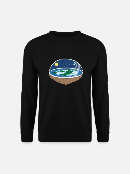 Cadeau de complot terre plate - Sweat-shirt Unisexe - noir