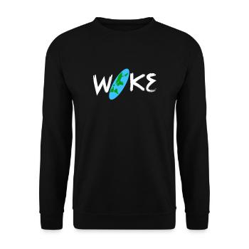 Flat Earth - Unisex Sweatshirt - black - Front - Alina (178cm) & Michal (187cm)