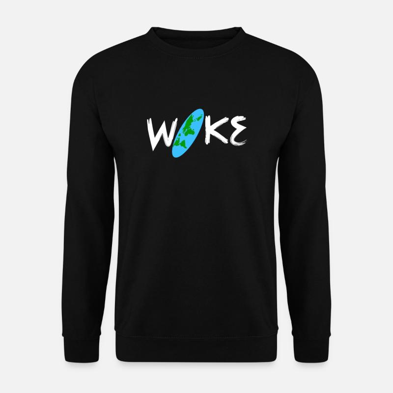Flat Earth - Unisex Pullover - Schwarz