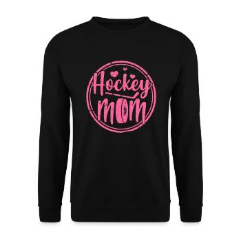 Eishockey Mutter - Unisex Pullover - Schwarz - Vorne - Alina (178cm) & Michal (187cm)