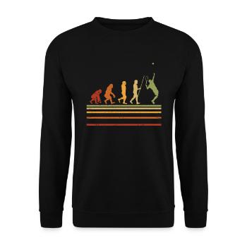 Tennis Evolution - Unisex Pullover - Schwarz - Vorne - Alina (178cm) & Michal (187cm)