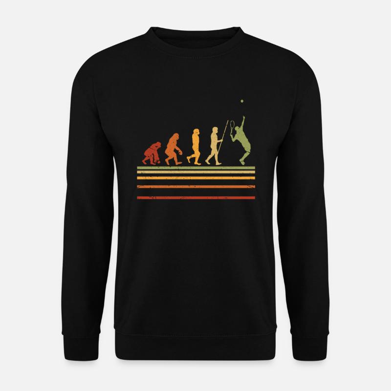 Tennis Evolution - Unisex Pullover - Schwarz
