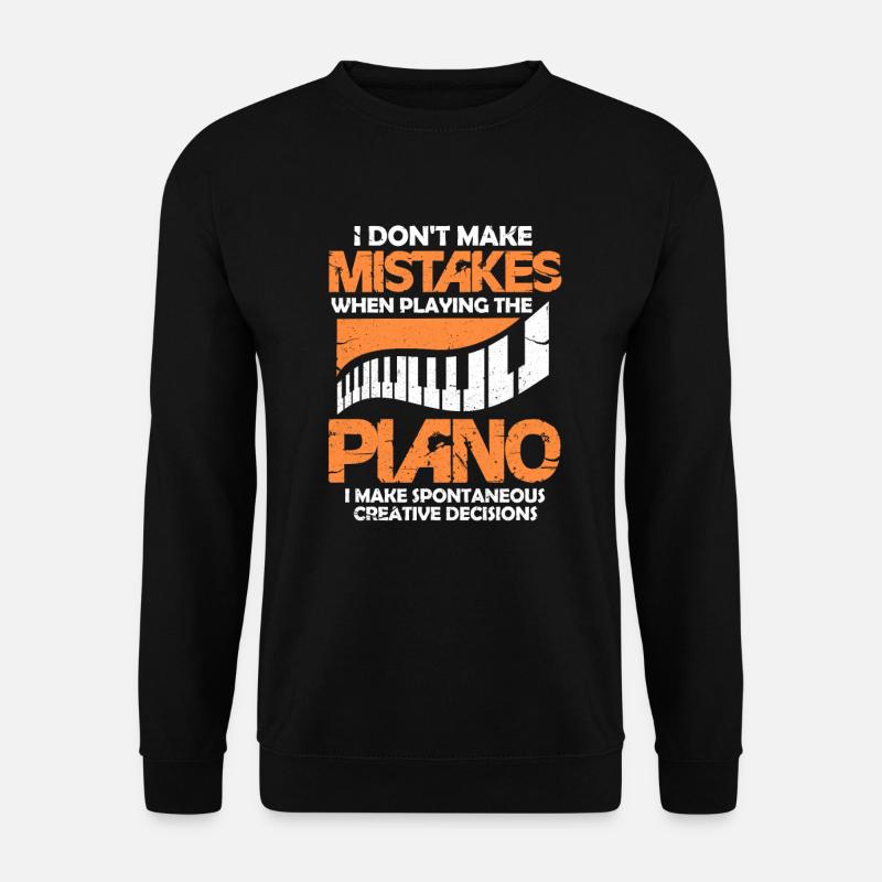piano - Sweat-shirt Unisexe - noir