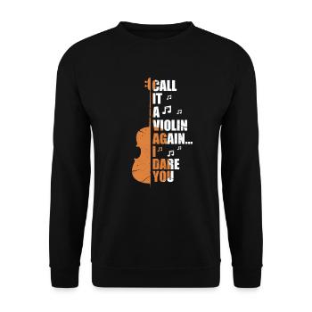 Viola orchestra violin violin cello gift - Unisex Sweatshirt - black - Front - Alina (178cm) & Michal (187cm)