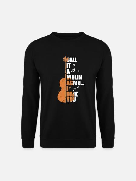 Viola Orchester Violine Geige Cello Geschenk - Unisex Pullover - Schwarz