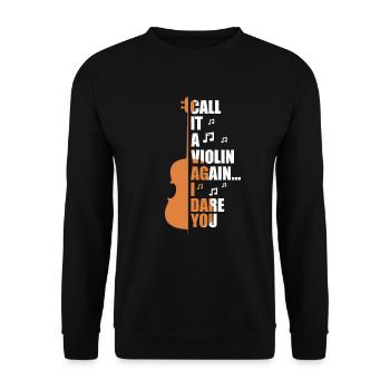viola - Unisex Sweatshirt - black - Front - Alina (178cm) & Michal (187cm)