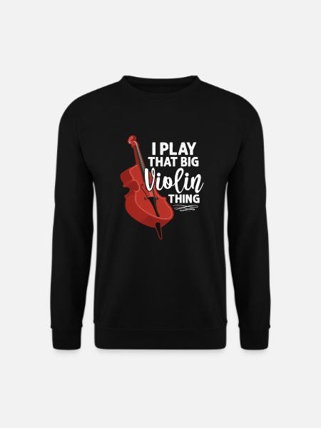 Kontrabass Orchester Bass Bassist Musiker Band - Unisex Pullover - Schwarz