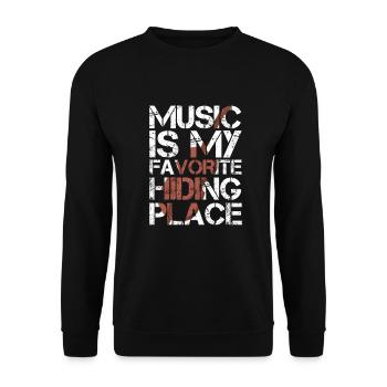 Violine - Unisex Pullover - Schwarz - Vorne - Alina (178cm) & Michal (187cm)