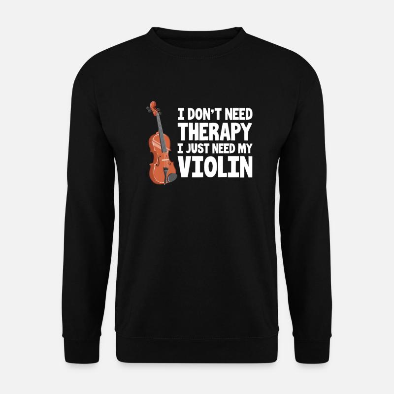 Violine - Unisex Pullover - Schwarz