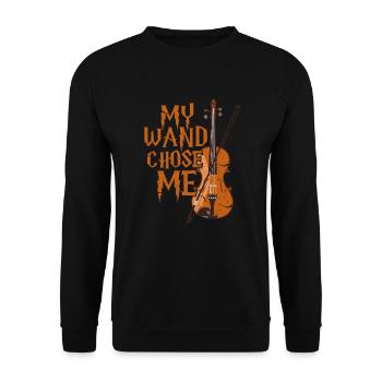 Violin violin orchestra violinist gift - Unisex Sweatshirt - black - Front - Alina (178cm) & Michal (187cm)
