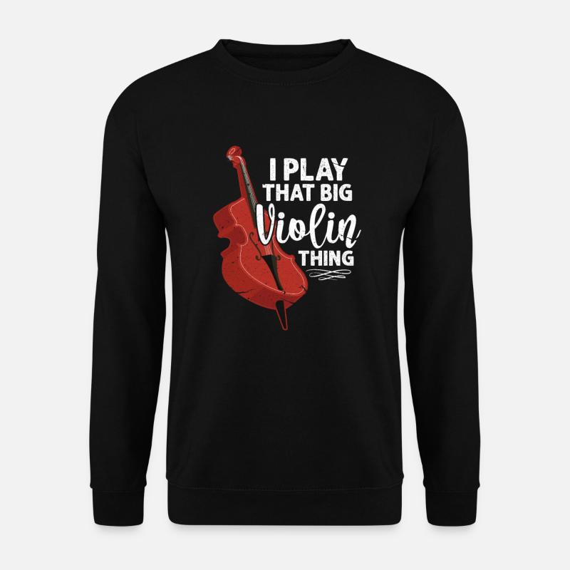 Kontrabass - Unisex Pullover - Schwarz