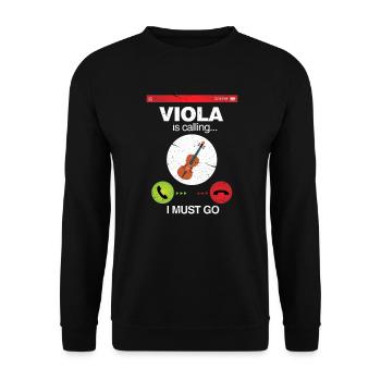 Viola - Unisex Sweatshirt - black - Front - Alina (178cm) & Michal (187cm)