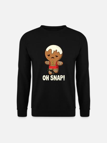 Gingerbread Man Weihnachten Kekse Christmas Xmas - Unisex Pullover - Schwarz