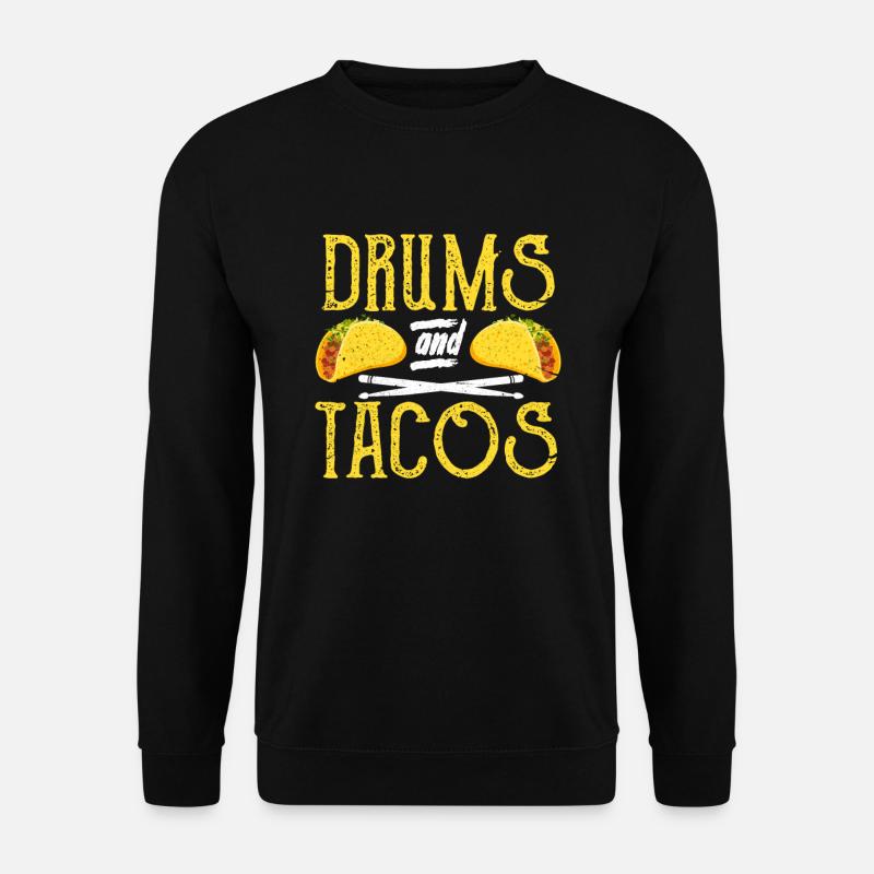 Drum Tacos Batteur Cadeau De Batteur - Sweat-shirt Unisexe - noir