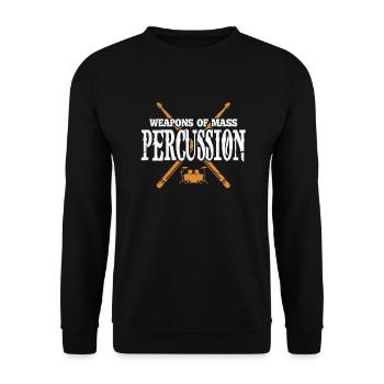Drummer drummer drums band gift - Unisex Sweatshirt - black - Front - Alina (178cm) & Michal (187cm)