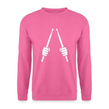batteur - Sweat-shirt Unisexe - rose - Devant