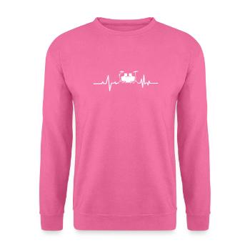 Rythme cardiaque - Sweat-shirt Unisexe - rose - Devant
