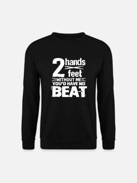 Drummer Schlagzeuger Schlagzeug Band Geschenk - Unisex Pullover - Schwarz