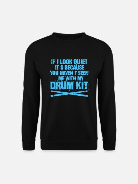 Drummer drummer drums band gift - Unisex Sweatshirt - black