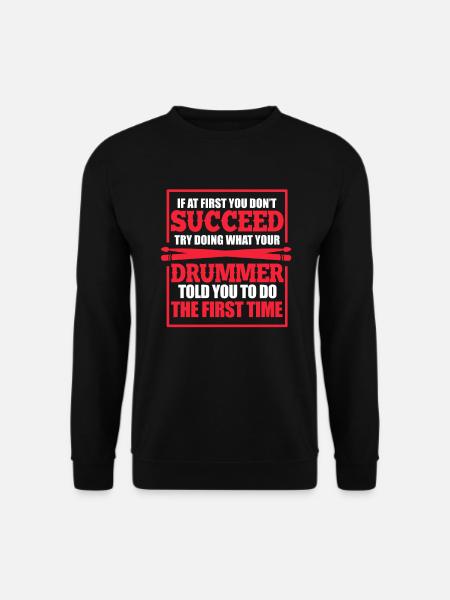 Drums - Unisex Sweatshirt - black