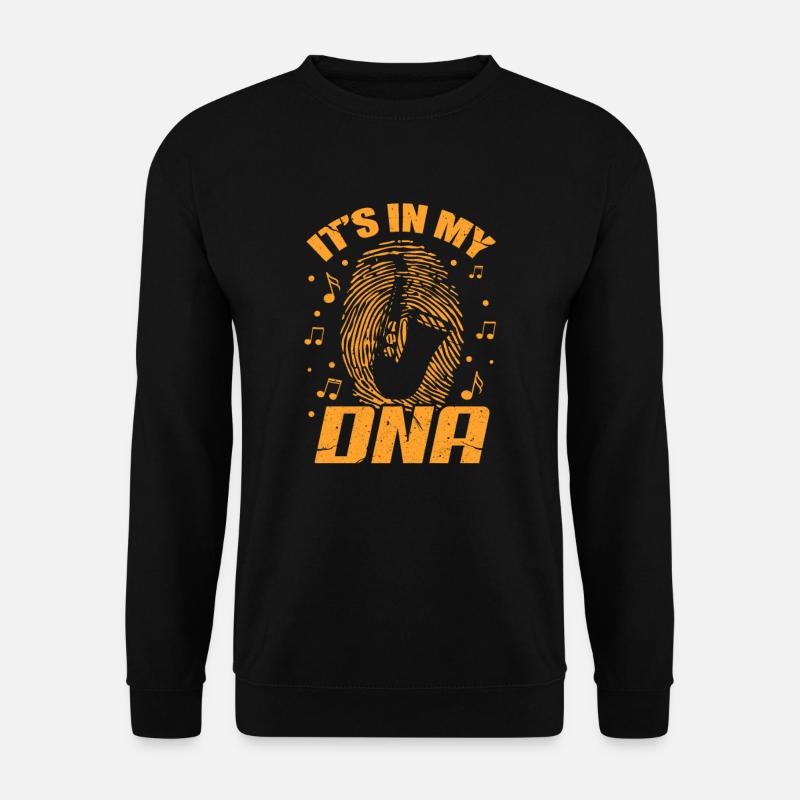 Saxophon DNA - Unisex Pullover - Schwarz
