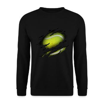 tennis - Sweat-shirt Unisexe - noir - Devant - Alina (178cm) & Michal (187cm)