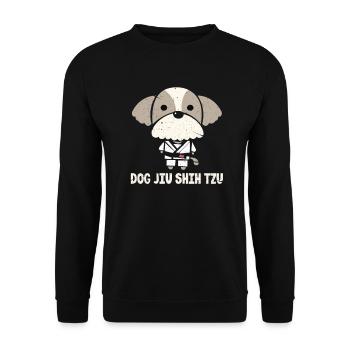 Shih Tzu Juijitsu - Sweat-shirt Unisexe - noir - Devant - Alina (178cm) & Michal (187cm)
