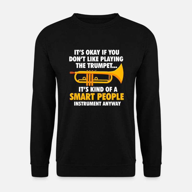 Trompete - Unisex Pullover - Schwarz