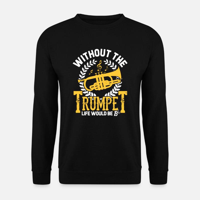 Trompete - Unisex Pullover - Schwarz
