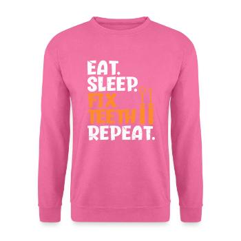 dentiste - Sweat-shirt Unisexe - rose - Devant