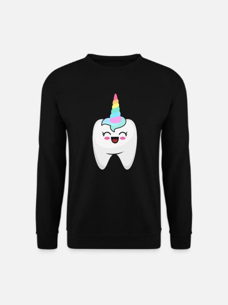 Dentiste licorne dentiste dentiste cadeau - Sweat-shirt Unisexe - noir