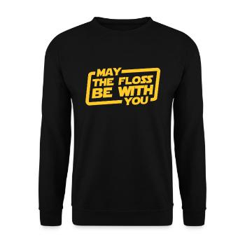 dentist - Unisex Sweatshirt - black - Front - Alina (178cm) & Michal (187cm)