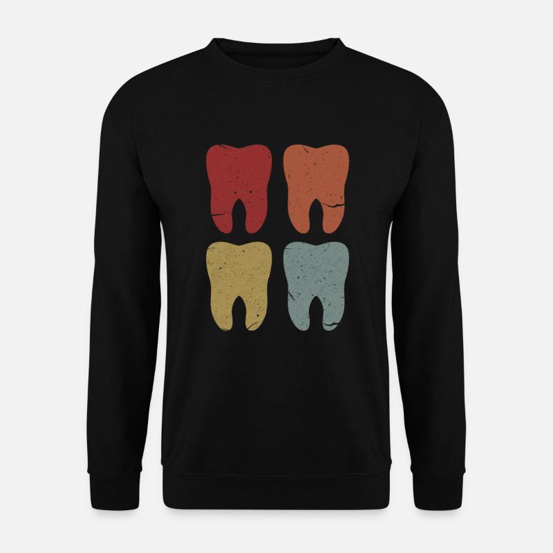 Zahnarzt Zahn Zähne Zahnärztin Dentist Geschenk - Unisex Pullover - Schwarz