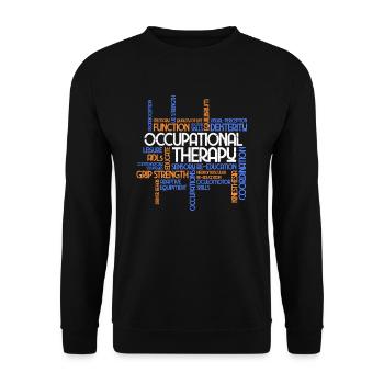 occupational Therapy - Unisex Sweatshirt - black - Front - Alina (178cm) & Michal (187cm)