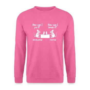 software developer - Unisex Sweatshirt - pink - Front
