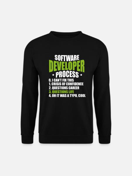 software developer - Unisex Sweatshirt - black