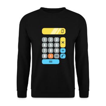 math - Sweat-shirt Unisexe - noir - Devant - Alina (178cm) & Michal (187cm)