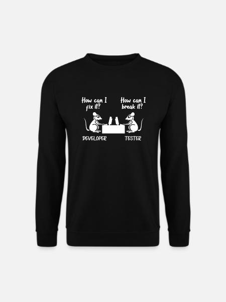 Software developer programmer software - Unisex Sweatshirt - black
