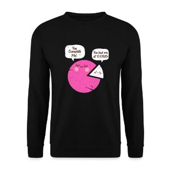 Math geometry math mathematician gift - Unisex Sweatshirt - black - Front - Alina (178cm) & Michal (187cm)