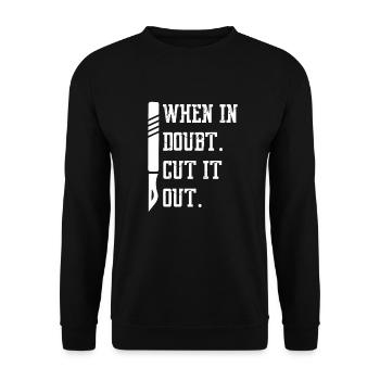 surgeon - Unisex Sweatshirt - black - Front - Alina (178cm) & Michal (187cm)
