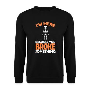 surgeon - Unisex Sweatshirt - black - Front - Alina (178cm) & Michal (187cm)