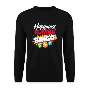 Bingo Play Gambling Lotto Grandma Grandpa Gift - Sweat-shirt Unisexe - noir - Devant - Alina (178cm) & Michal (187cm)