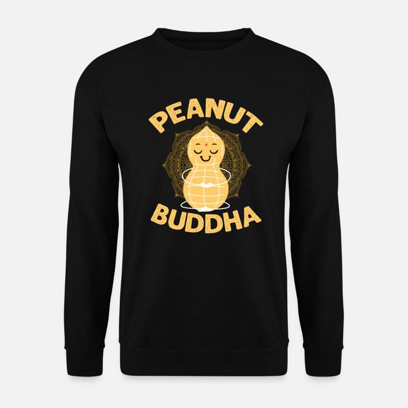 Buddha Peanut - Unisex Sweatshirt - black