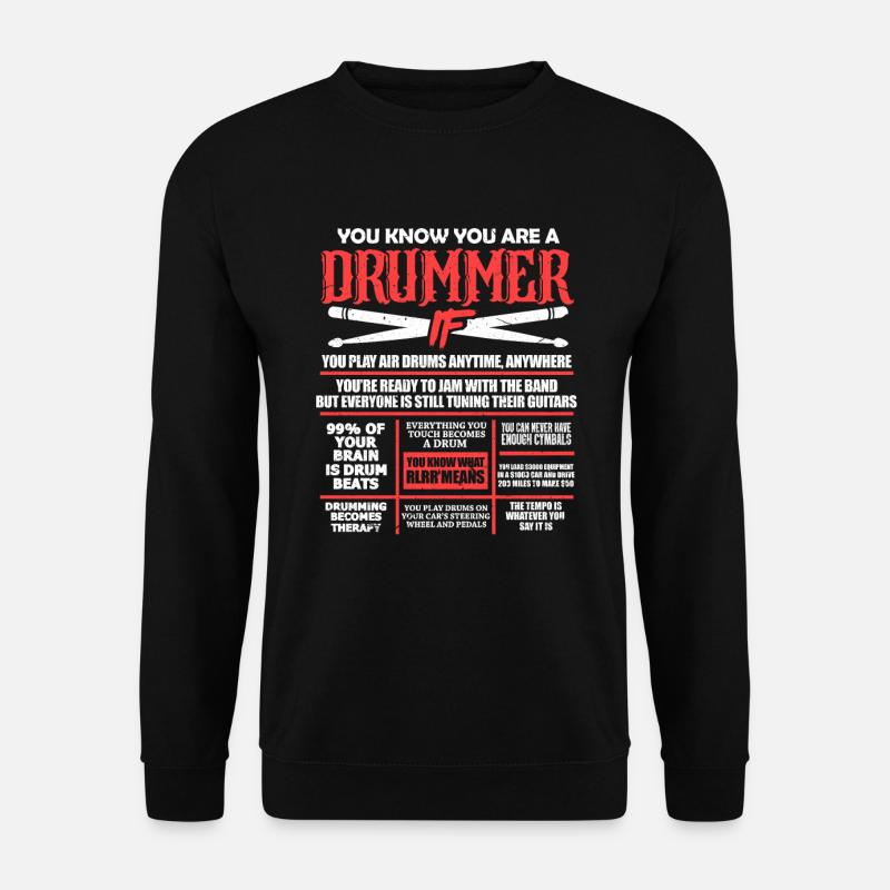 Drummer - Unisex Sweatshirt - black