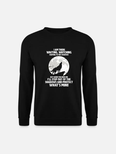 loup - Sweat-shirt Unisexe - noir