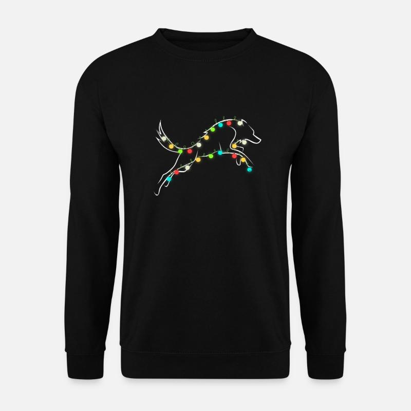 Wolf Christmas Weihnachten Wölfe Wolfpack - Unisex Pullover - Schwarz