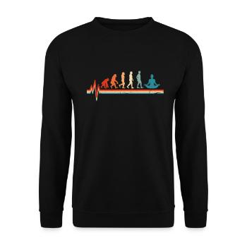 Yoga Evolution - Unisex Pullover - Schwarz - Vorne - Alina (178cm) & Michal (187cm)