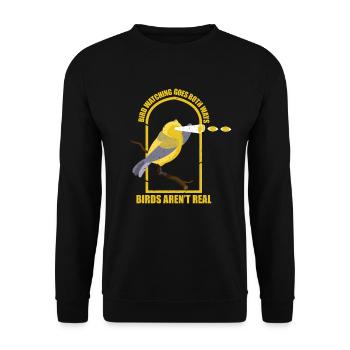 Les oiseaux complices d'oiseaux ne sont pas de vrais cadeaux - Sweat-shirt Unisexe - noir - Devant - Alina (178cm) & Michal (187cm)