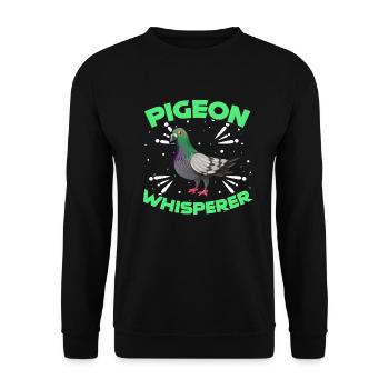 Dove - Unisex Sweatshirt - black - Front - Alina (178cm) & Michal (187cm)